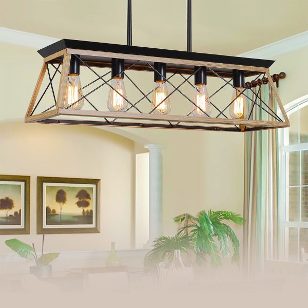 Farmhouse Chandeliers for Dining Room - Luxury Lamp